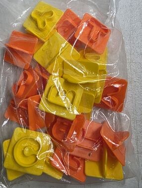 Vintage 90s Play-Doh Alphabet Stampers MISSING LETTER J